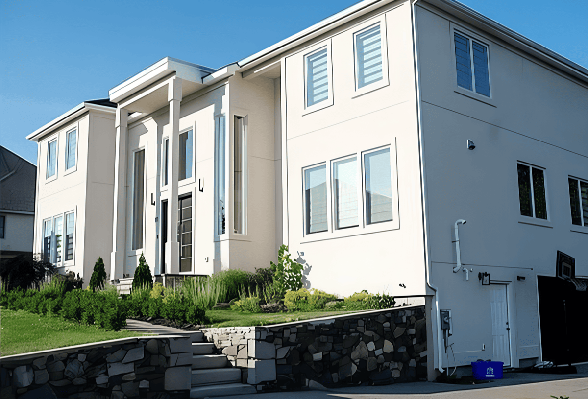 Custom home exterior in Saugus, MA by Honorato Company-2