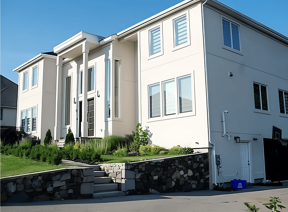 Custom home exterior in Saugus, MA by Honorato Company