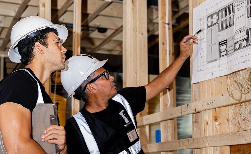 Honorato Company team on site of Boston construction project