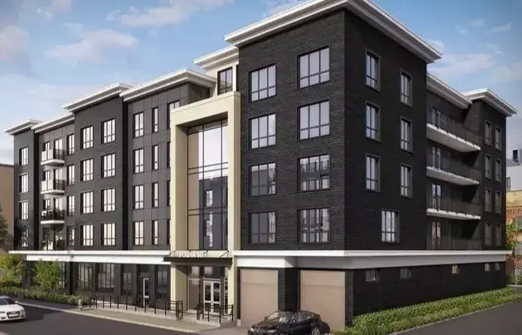 Multi-unit condo rendering of exterior by Honorato Company near Boston, MA